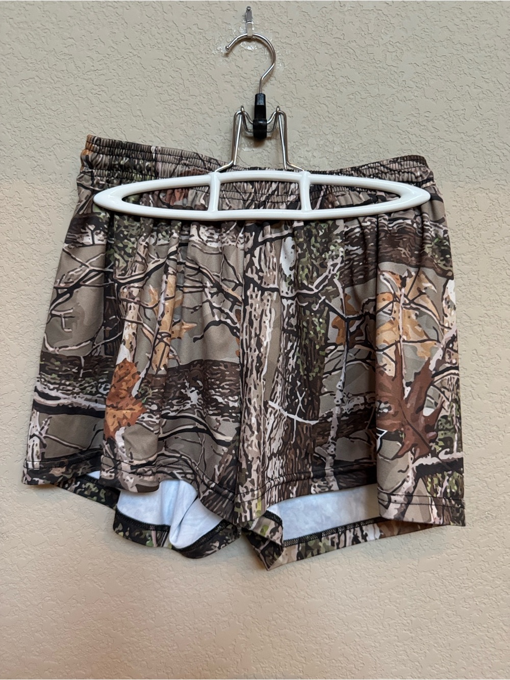 Source Unknown Women's Camouflage Athletic Shorts - Brown, Green, Tan
